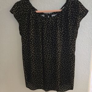 LC Lauren Conrad Black and White Blouse